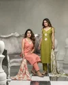 K 1235 By Naisha Vatican Manual Work Kurti With Bottom Dupatta 